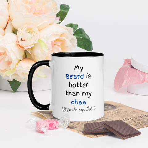My Beard is hotter than my chaa - 11 oz. mug