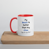 My Beard is hotter than my chaa - 11 oz. mug